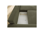 Atilla - Canapé D'Angle Convertible Coffre - Tissu Chiné - Angle Droit
