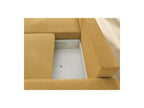 Atilla - Canapé D'Angle Convertible Coffre - Tissu Chiné - Angle Gauche