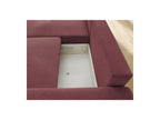 Atilla - Canapé D'Angle Convertible Coffre - Tissu Chiné - Angle Gauche