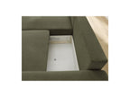 Atilla - Canapé D'Angle Convertible Coffre - Tissu Chiné - Angle Gauche