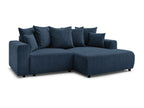 Atilla - Canapé D'Angle Convertible Coffre - Tissu Texturé - Angle Droit