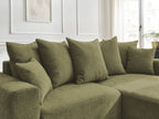 Atilla - Canapé D'Angle Convertible Coffre - Tissu Texturé - Angle Droit