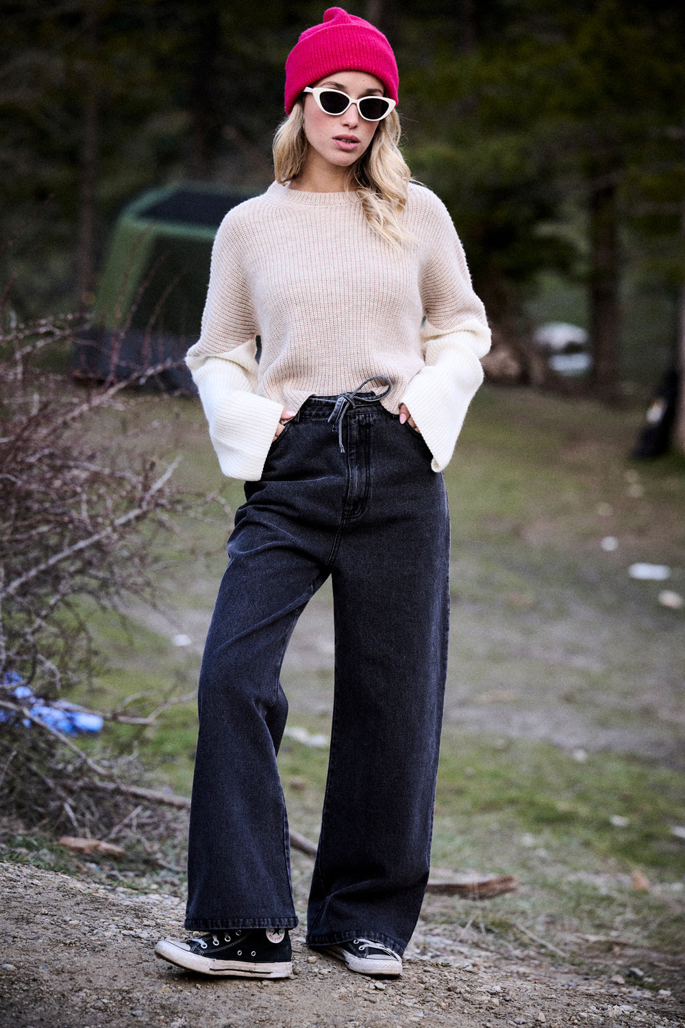 Pull Mamma - Beige Bicolore
