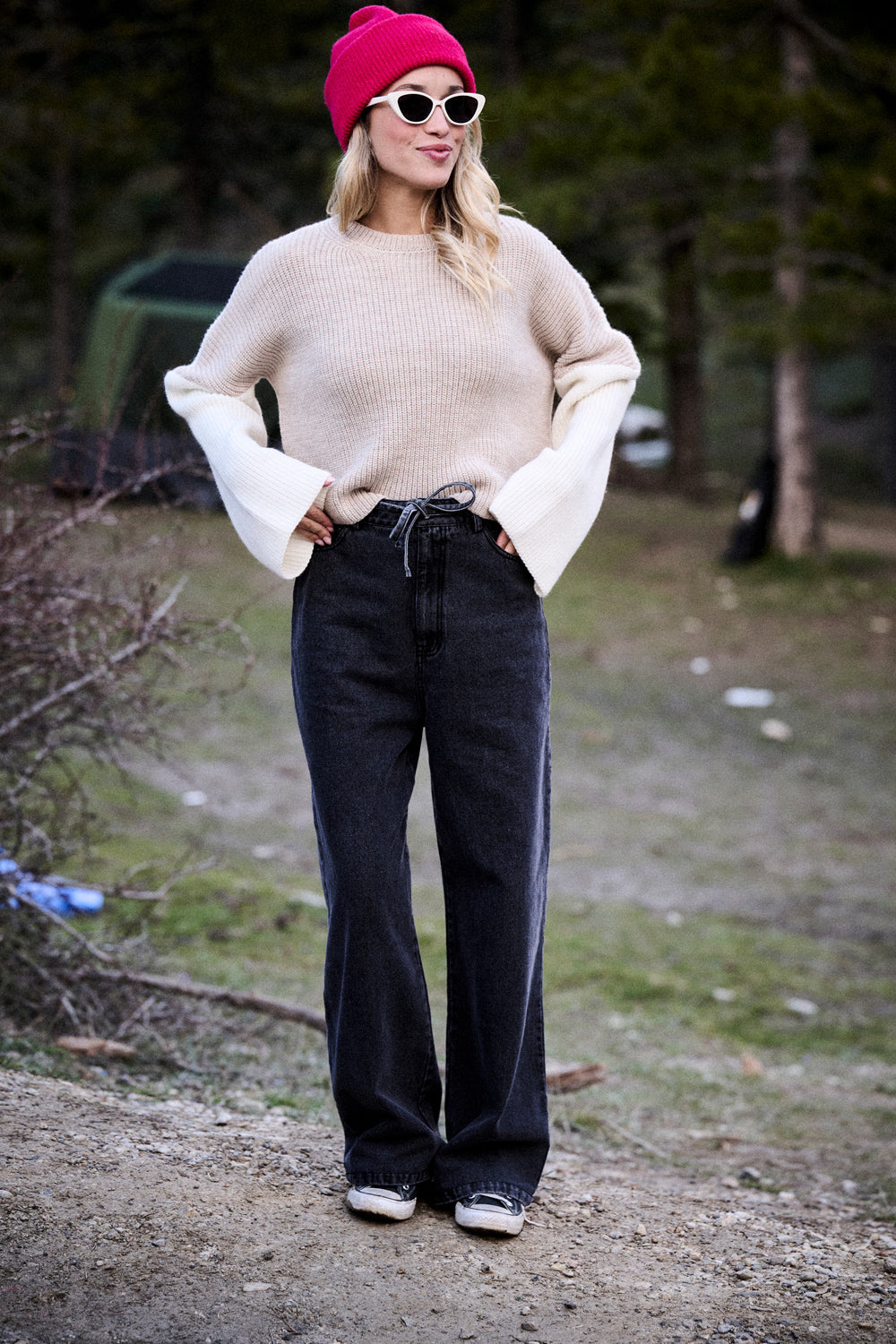 Pull Mamma - Beige Bicolore