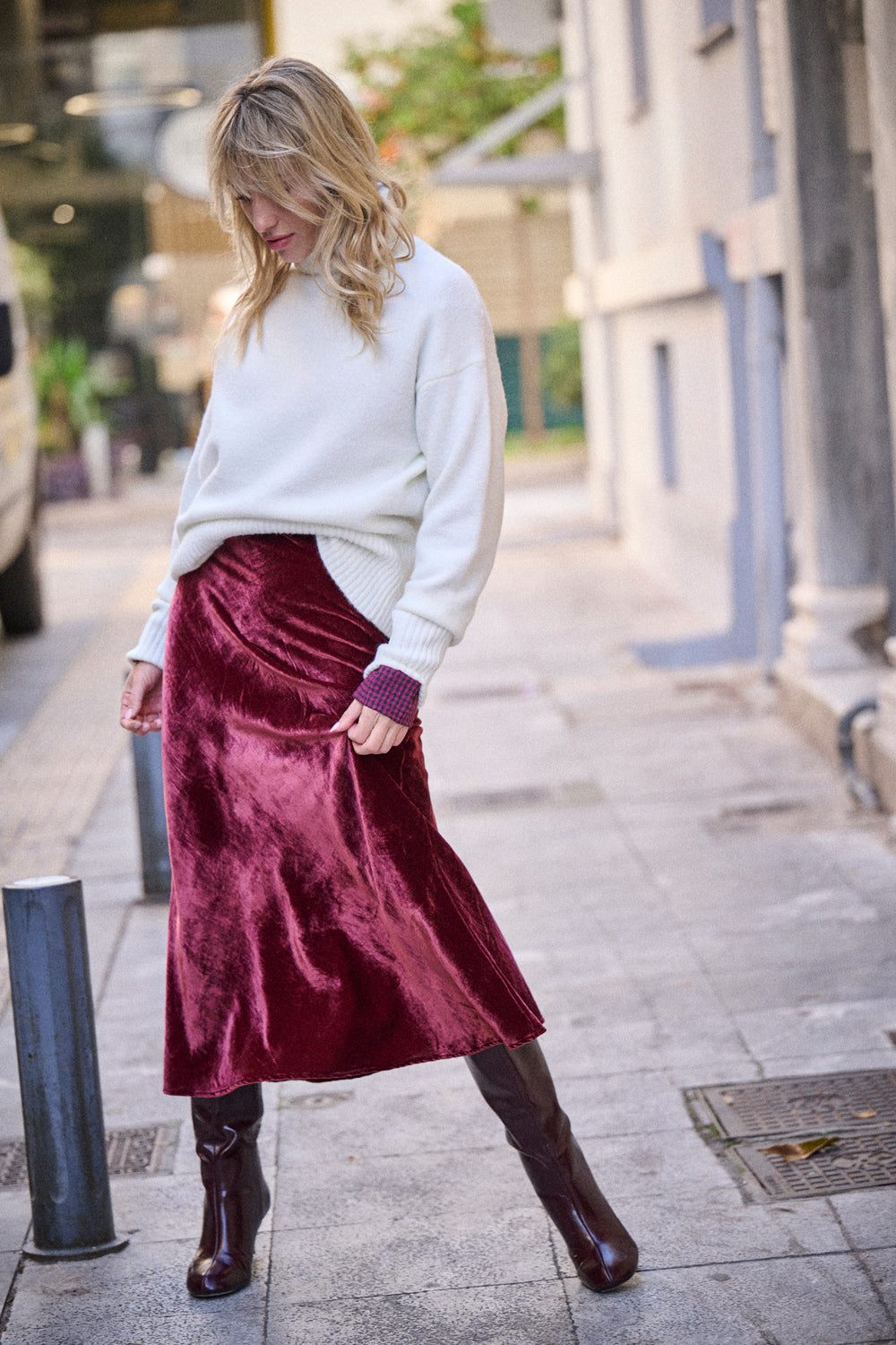 Jupe Justine - Bordeaux