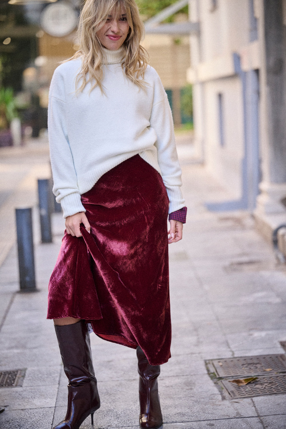 Jupe Justine - Bordeaux