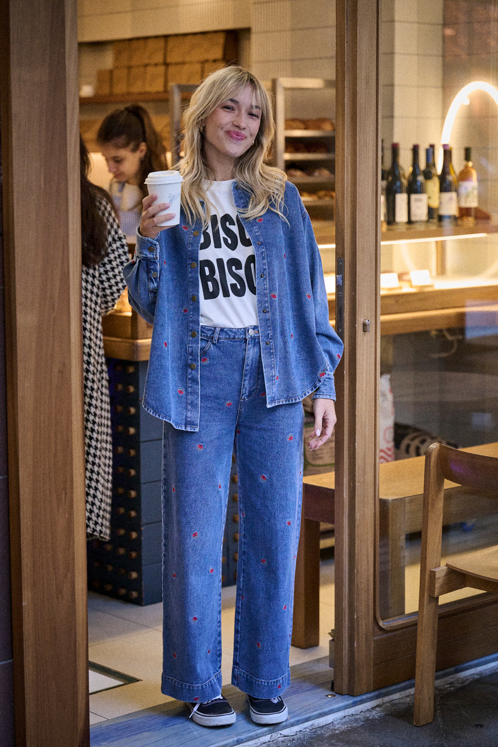 Jean Pepita - Denim Broderie