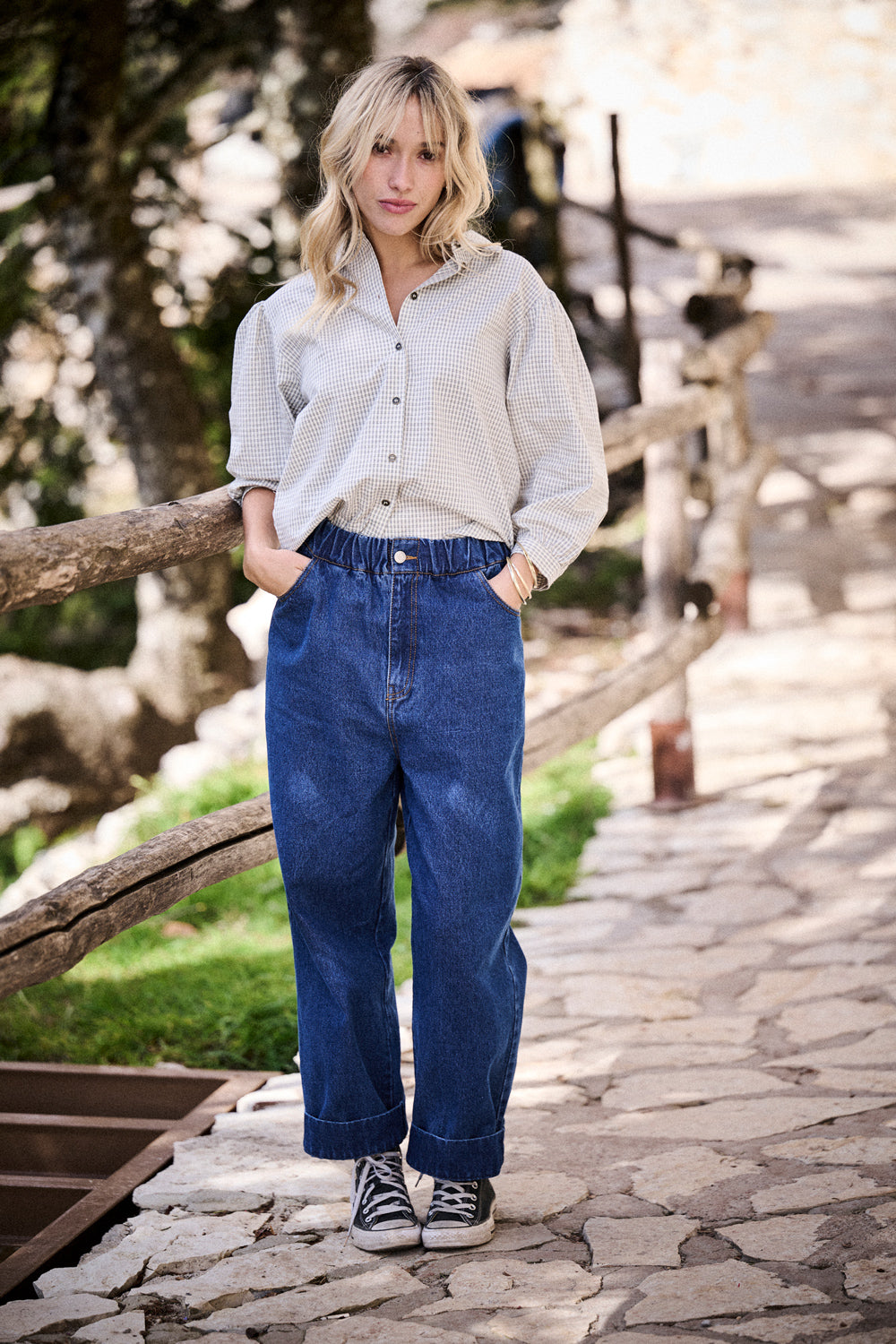 Chemise Catane - Carreaux Ecru