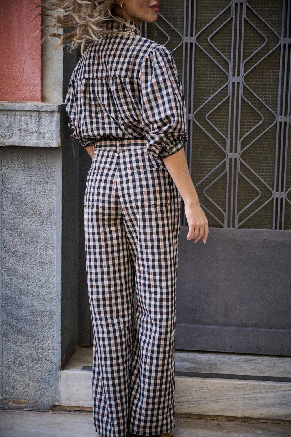 Pantalon Pali - Vichy Broderie