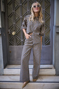 Pantalon Pali - Vichy Broderie