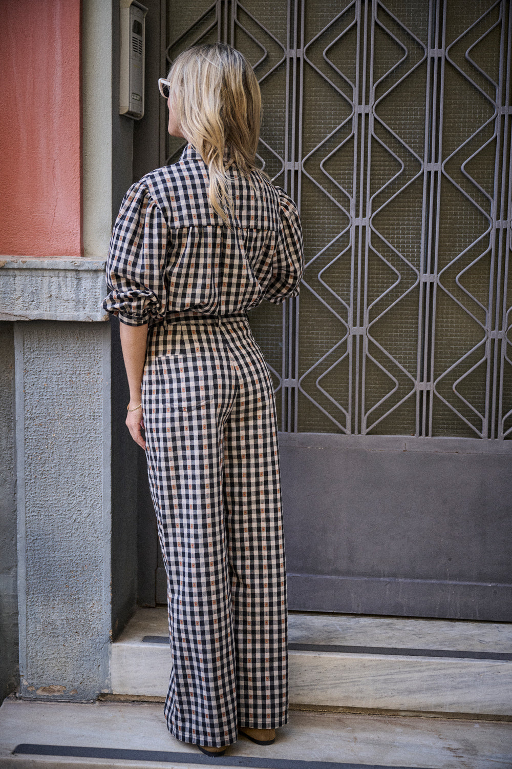 Pantalon Pali - Vichy Broderie