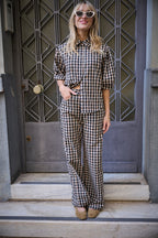Pantalon Pali - Vichy Broderie