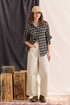 Cyliane Shirt - Charcoal Check