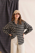 Cyliane Shirt - Charcoal Check