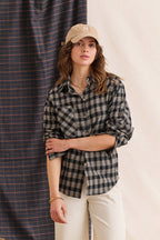 Cyliane Shirt - Charcoal Check