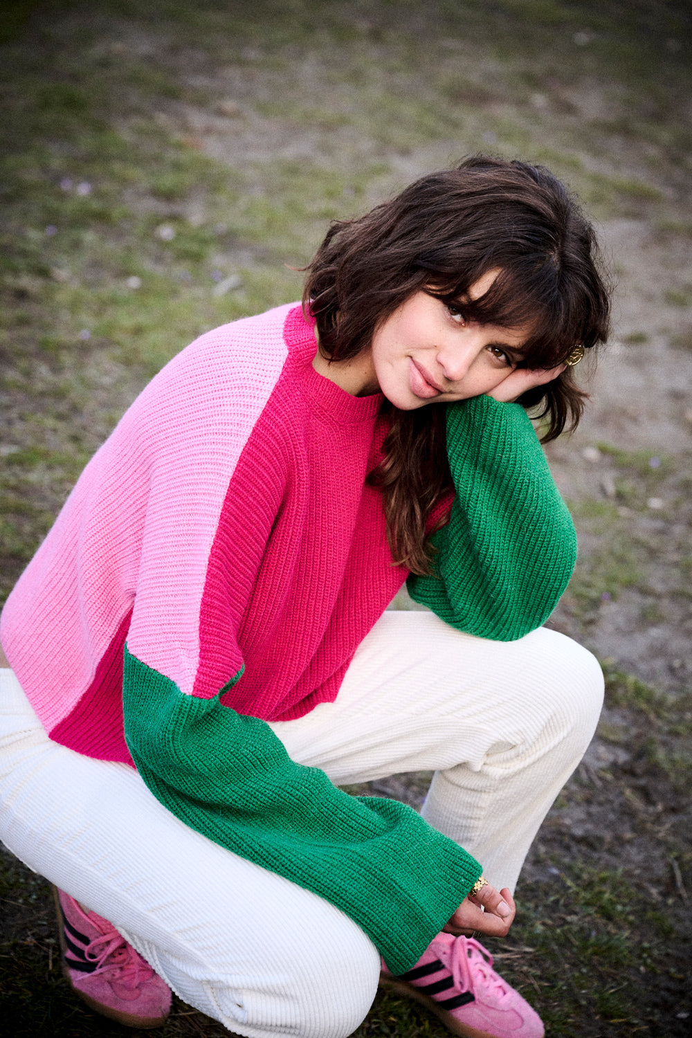 Maglione Mamma - Rosa Bicolore