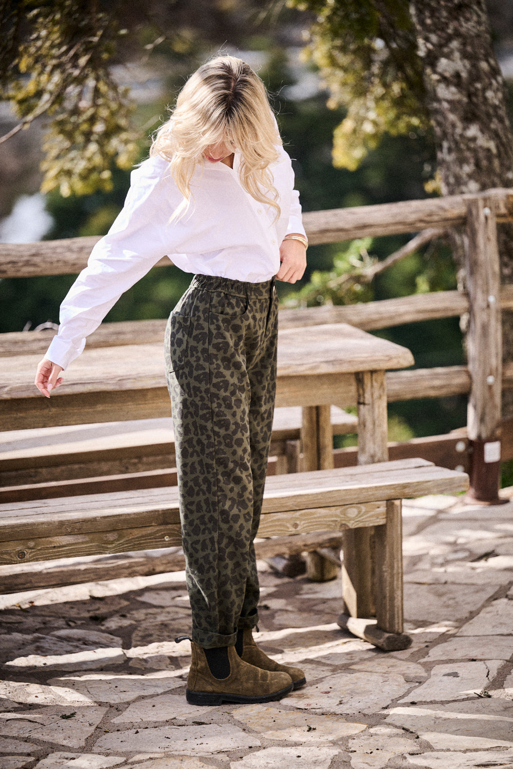 Pantalon Pino - Leopard Kaki