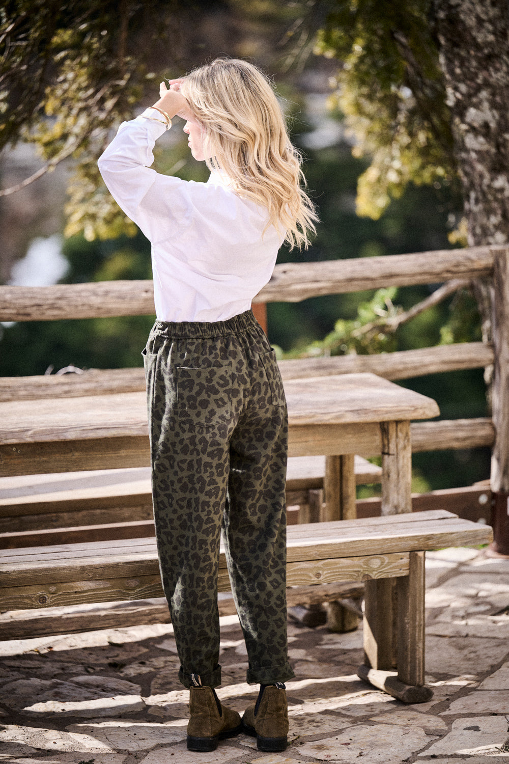 Pantalon Pino - Leopard Kaki
