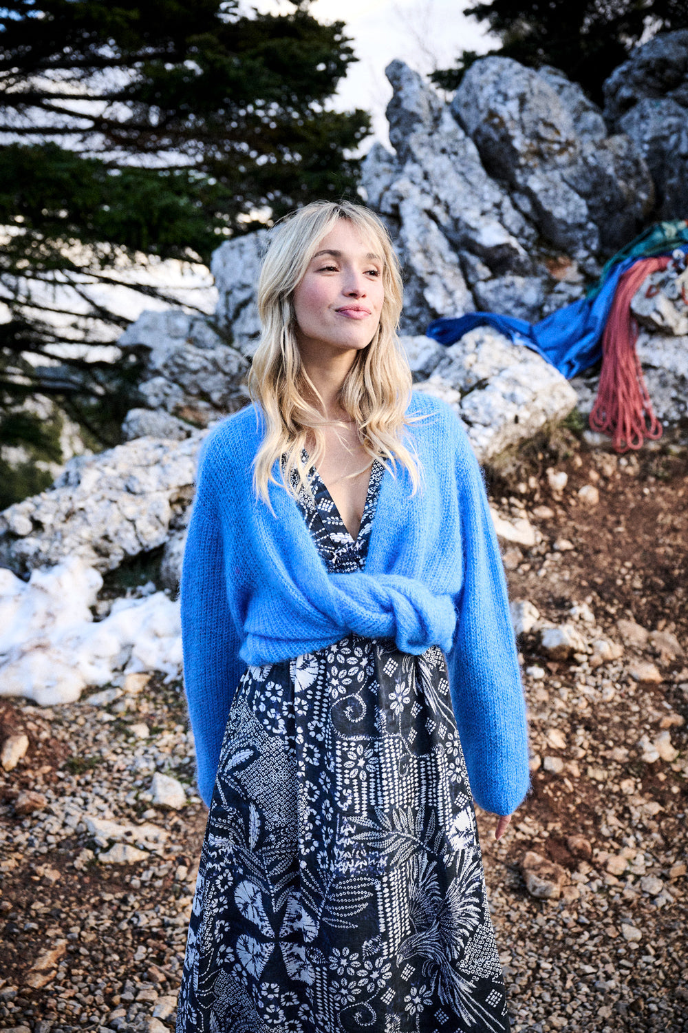Gilet Laure - Azur