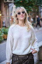Pull Mia - Blanc