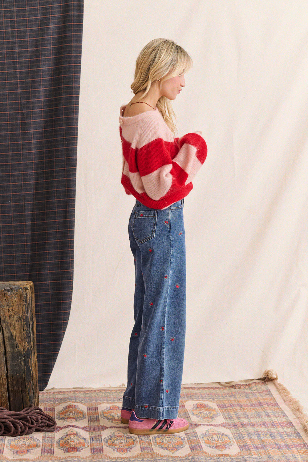 Jean Pepita - Denim Broderie