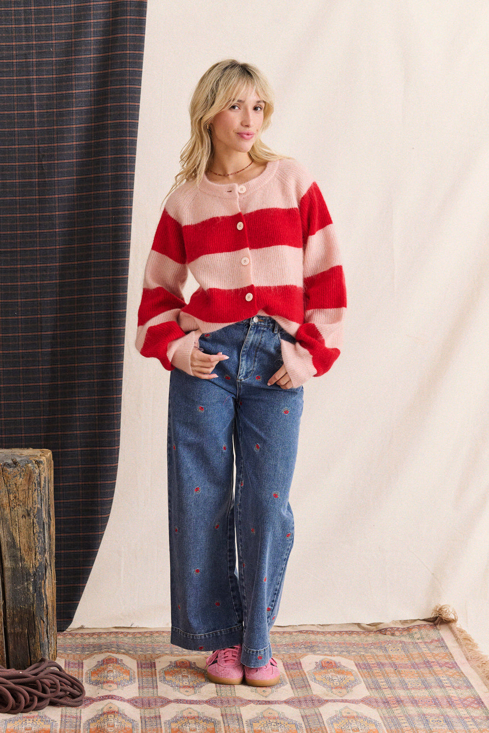Jean Pepita - Denim Broderie