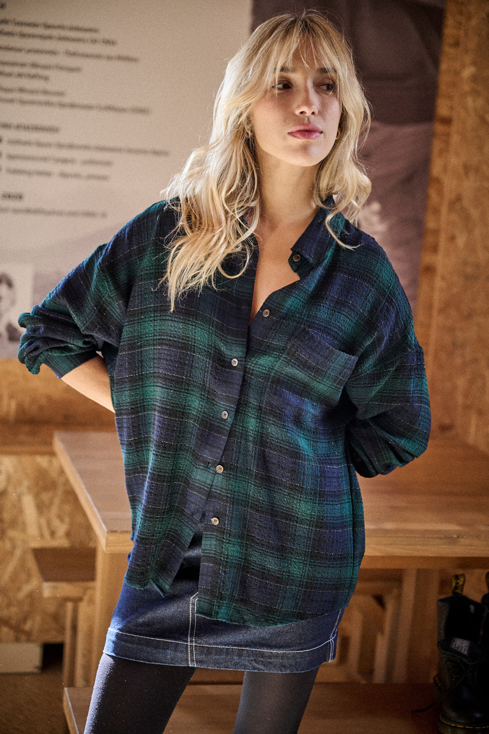 Chemise Candy - Carreaux Vert