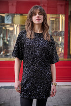 Robe Rally - Sequins Noirs
