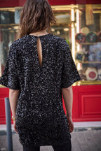 Robe Rally - Sequins Noirs