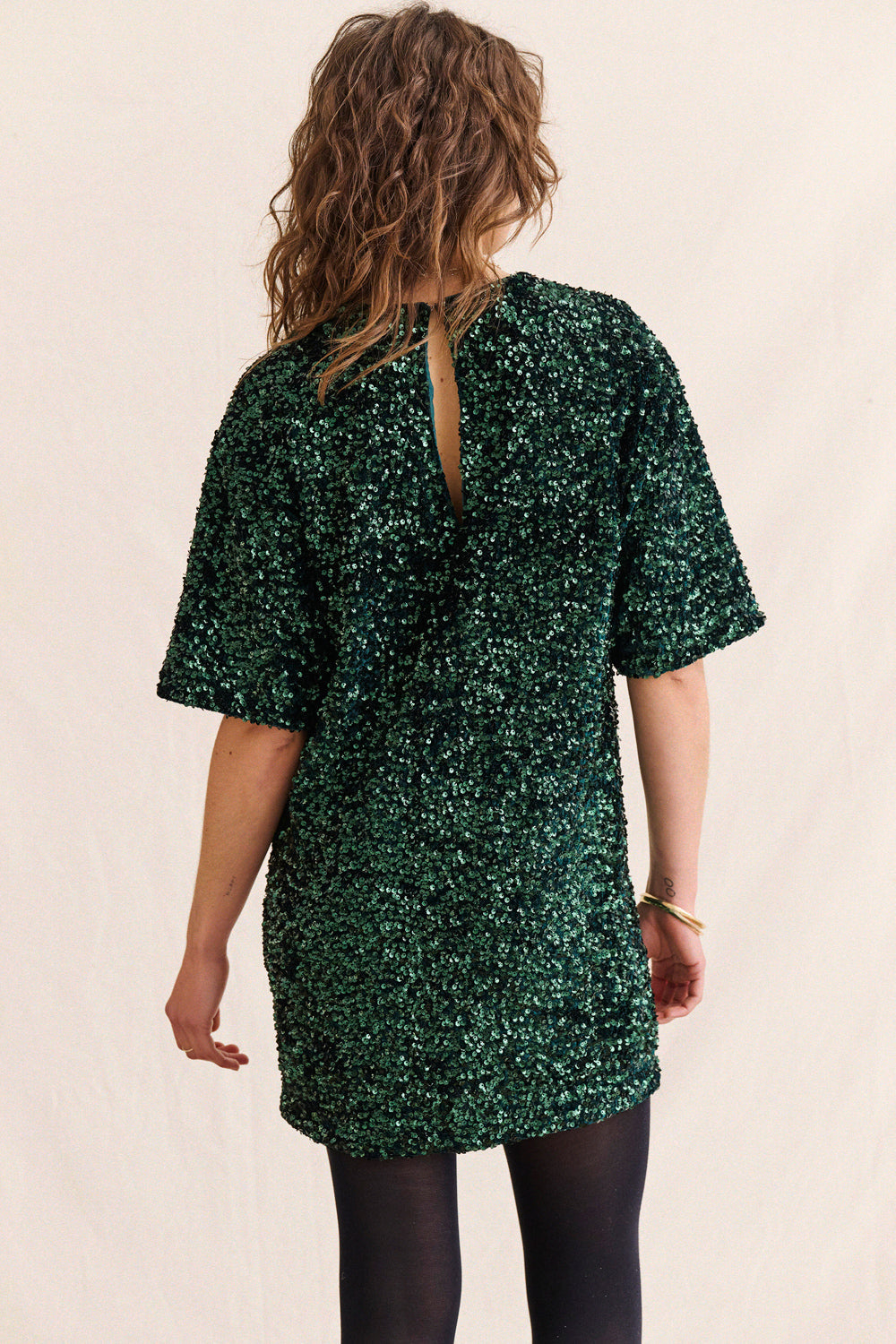 Robe Rally - Sequins Verts