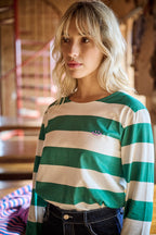 T-Shirt Theo - Rayures Vertes