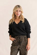 Pantalon Primo - Leopard Carbone
