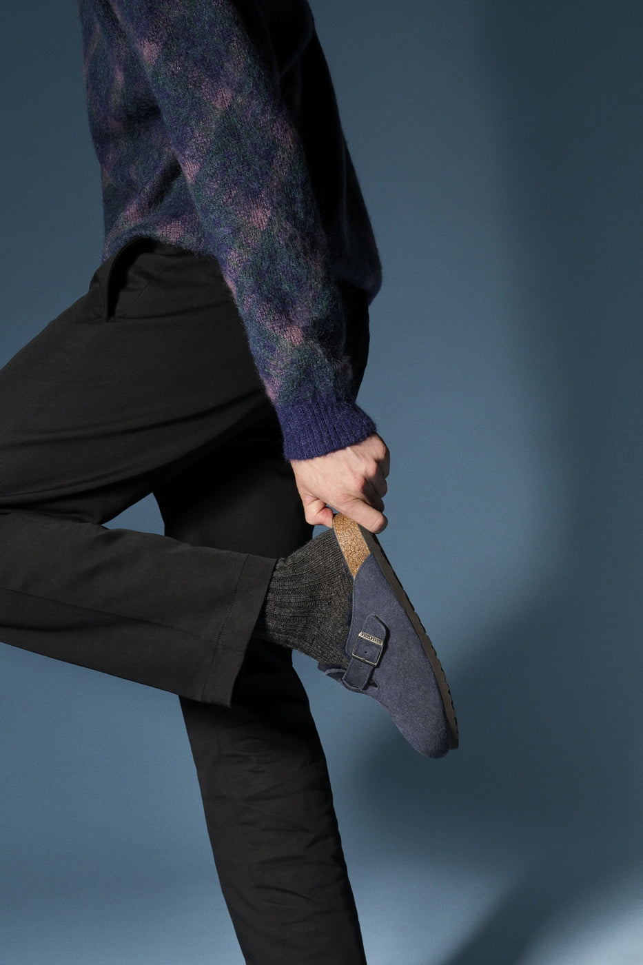 Chodaki Boston Shearling LEVE New Navy LAF