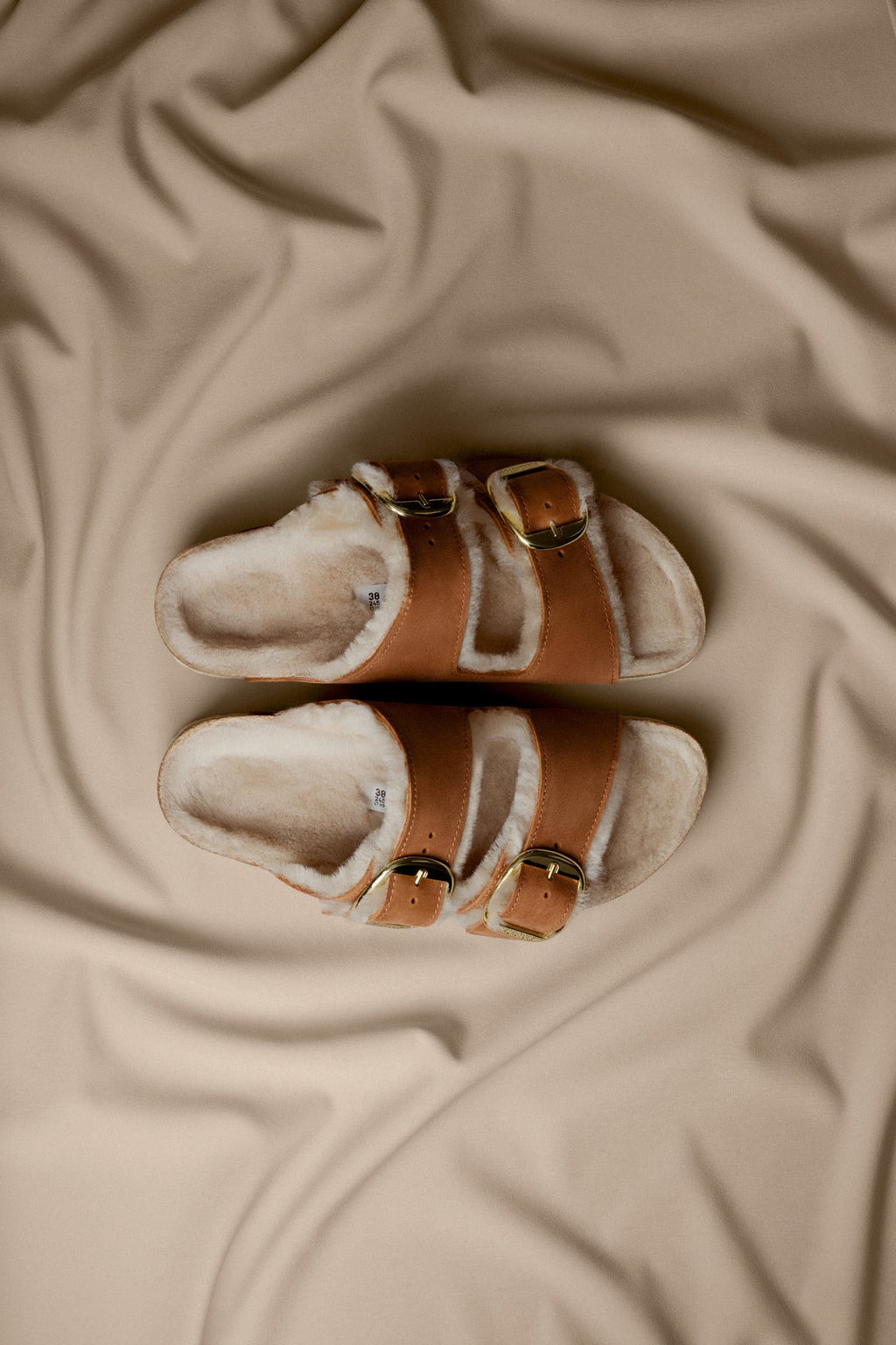Sandalias Arizona BB Shearling LEOI Coñac LAF