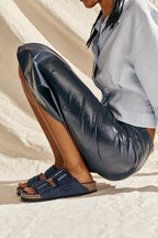 Arizona Shearling Leve New Navy Laf Sandals