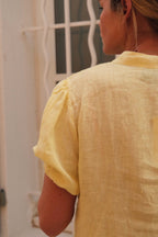 Blouse Célestine lin jaune
