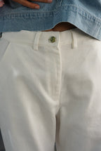 Froufrou Gauthier Denim Pants White