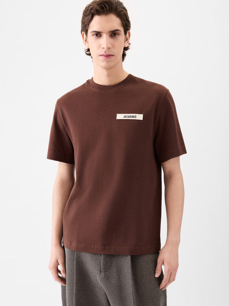 T-Shirt Gros Grain – Jacquemus – Marron