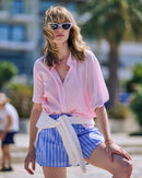 Pastel Pink Caribbean Shirt