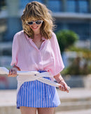 Pastel Pink Caribbean Shirt