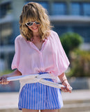 Pastel Pink Caribbean Shirt