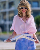Pastel Pink Caribbean Shirt