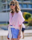 Pastel Pink Caribbean Shirt
