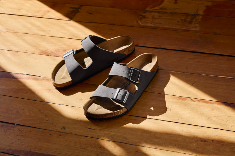 Sandalias Arizona BFBC Terciopelo Gris