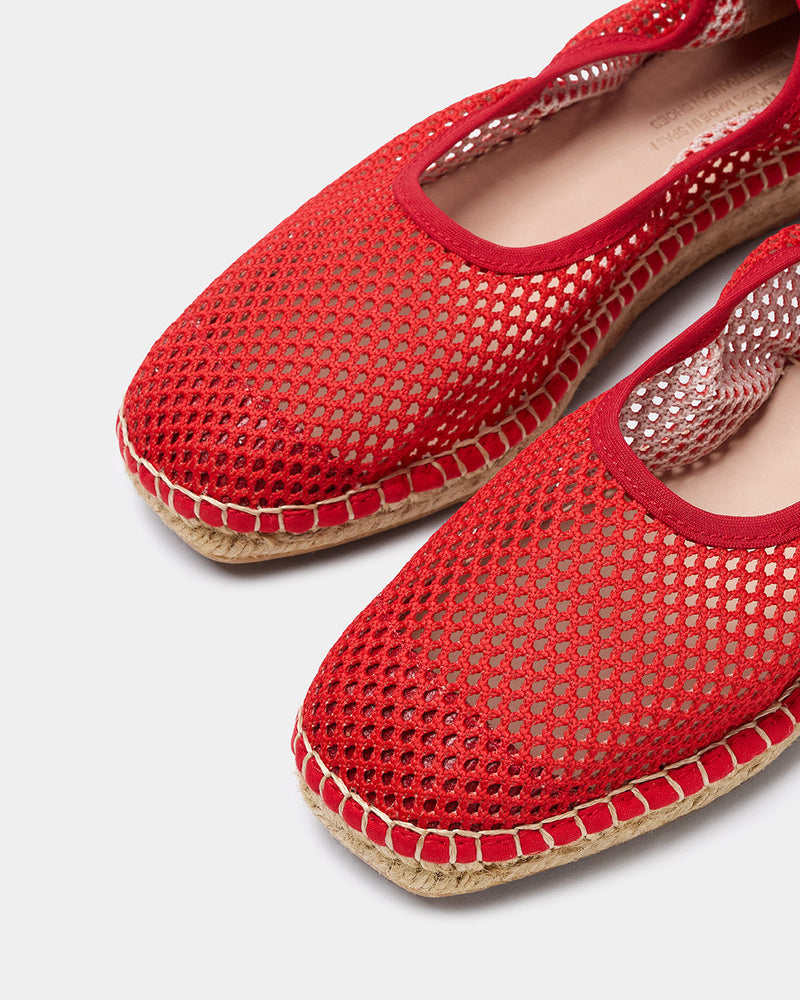 Talons Allium Rojo Tejido Trenzado