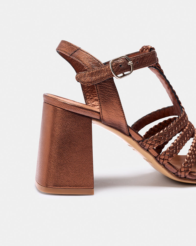 Sandales Julie Cobre Metalizado