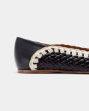 Ballerines Pisum Marron Oscuro-Crudo