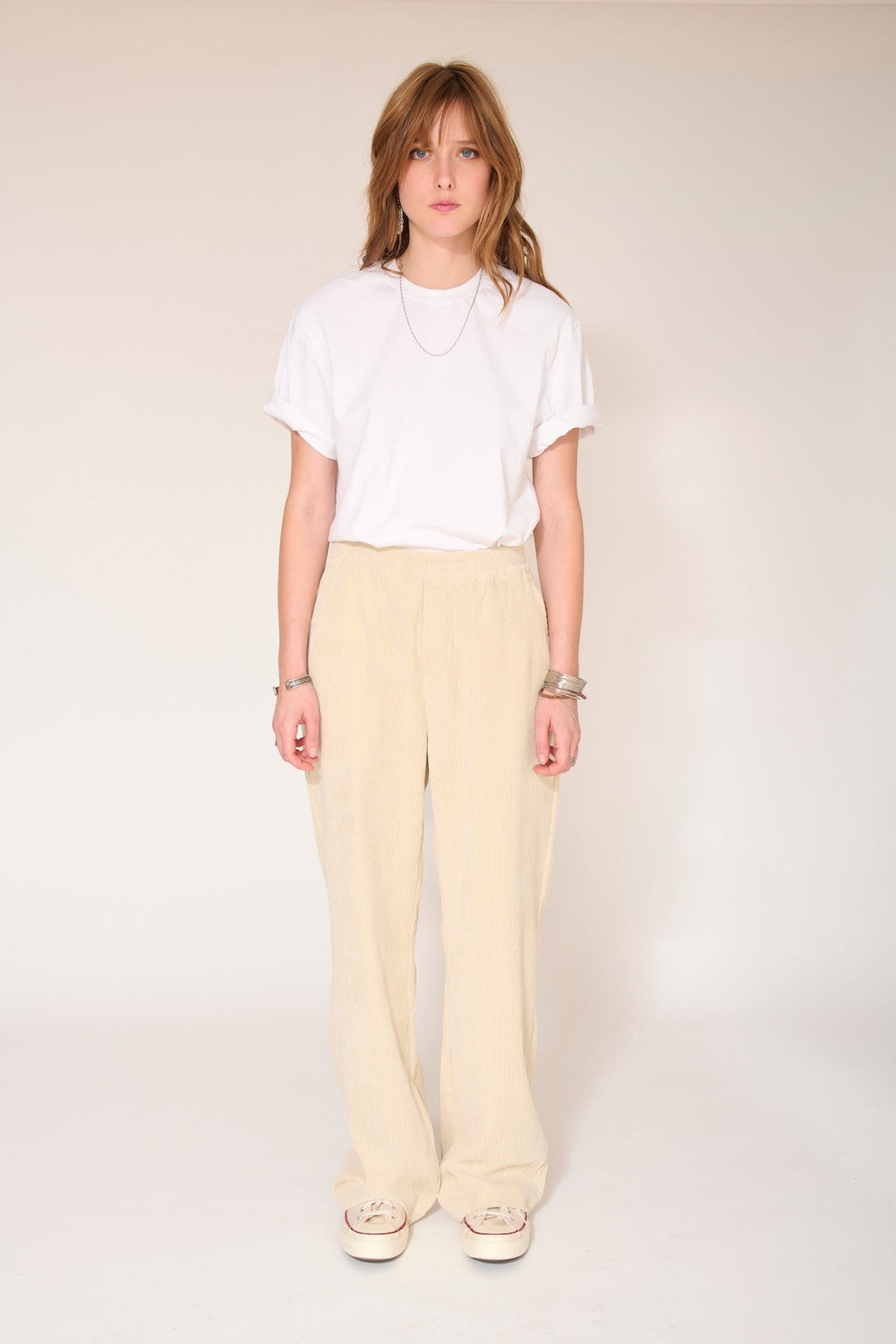 Pantalon Pantino Pinder Corduroy Vl - Naturel