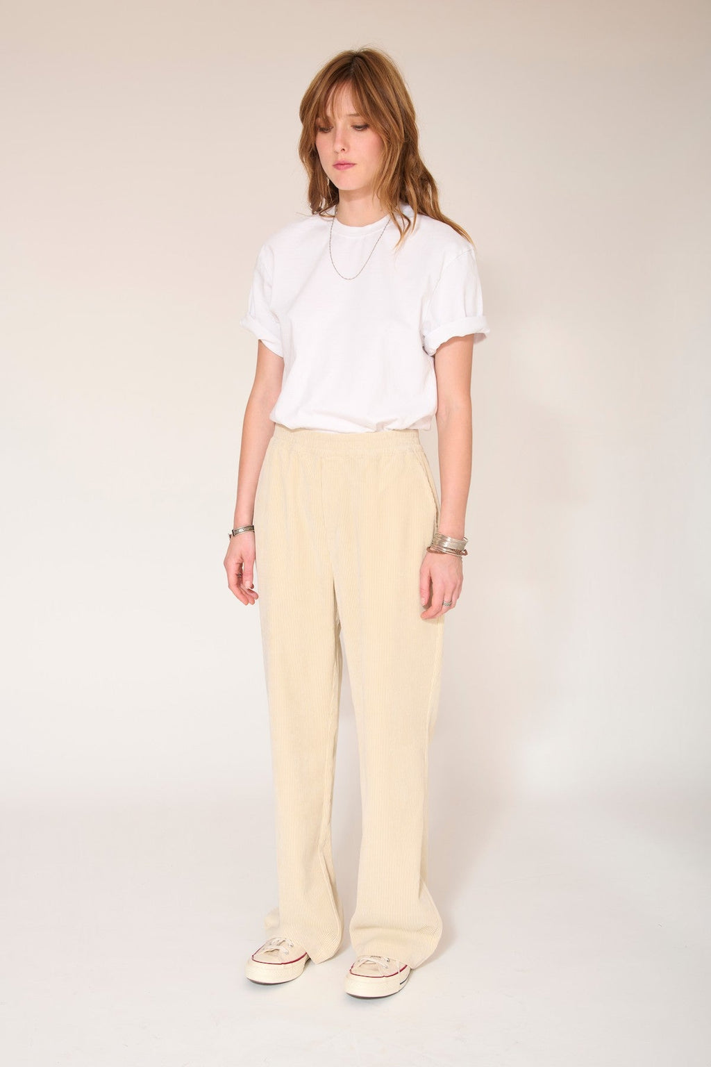 Pantalon Pantino Pinder Corduroy Vl - Naturel