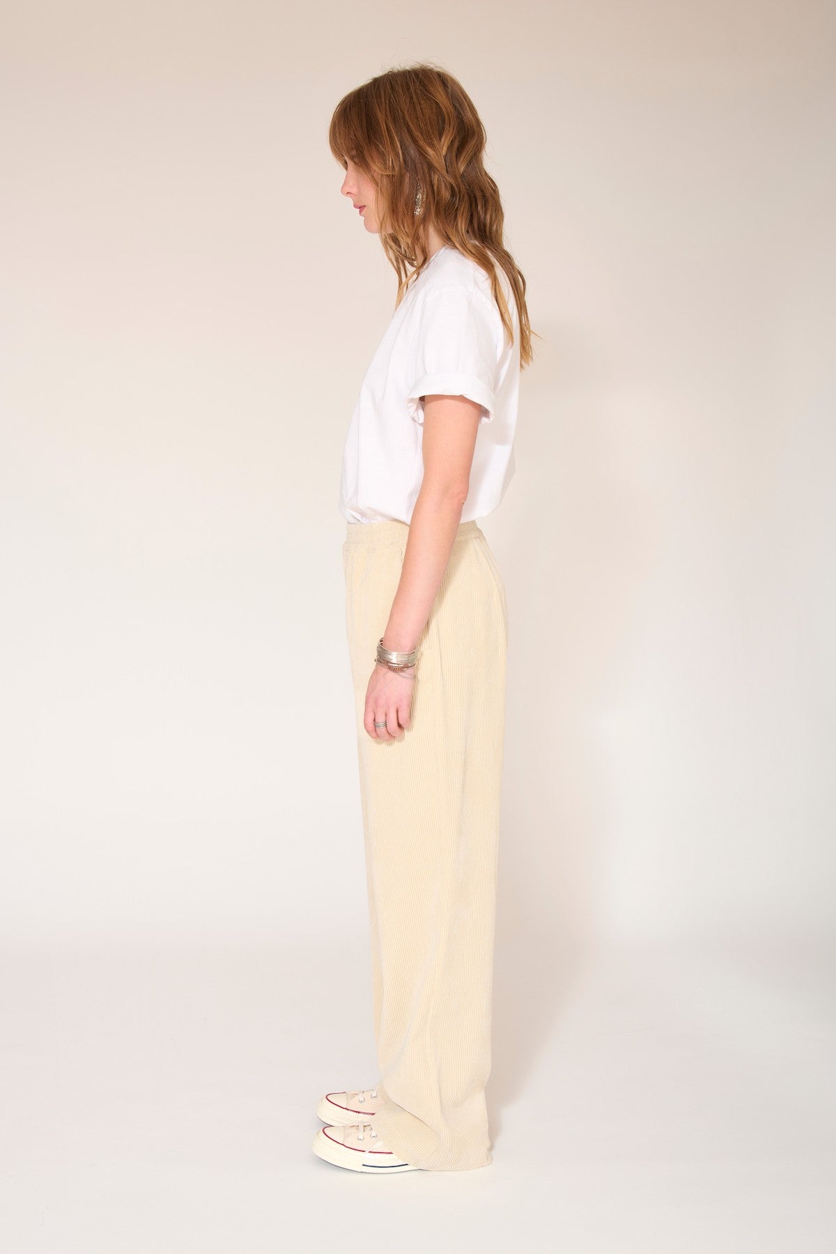 Pantalon Pantino Pinder Corduroy Vl - Naturel